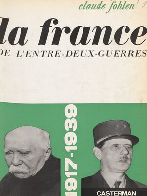 cover image of La France de l'entre-deux-guerres
